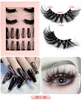 8D Fluffy False Eyelashes and Nails Kits Cosmetic Leopard Print False Nails Faux Mink Eyelashes Beauty Suit