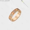 Bandringe, Designer-Ring für Damen, Liebesring, Diamant-Pave-Ring aus Titanstahl, vergoldet, nie verblassender, antiallergischer Goldring; Store/21621802 Z230629