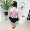 Рюкзаки мода Pu Sequin Bow Rackpack Children Counergarten милый мультипликационный карикатура маленькая классная школьная сумка для девочек 230628