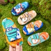 Slipper Children Slippers For Girls Boys Cartoon Dinosaur Summer Fashion Beach Sandal Anti-slip Kids Bathroom Shoes Flat Heels 230628