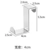 2024 Z-Shaped Bathroom Cabinet Door Hook Stainless Steel Door Rear Hanger Keychain Coat Hook Home Kitchen Accessories Organizer Tool