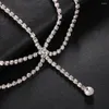 Haarspangen Stonefans Luxus Kristall Brautkette Stirnschmuck Frauen Boho Kopfbedeckung Strass Quaste Stirnband Zubehör Geschenk