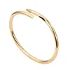 Nail Bracelet Designer Bracelets Luxury Jewelry For Women Fashion Bangle Titanium Steel Alloy Gold-Plated Craft Never Fade Not Allergic Wholesale