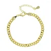 Браслеты с подвесками 5 мм кубинский браслет-цепочка браслет хип-хоп ювелирные изделия с золотым серебряным цветом модный металл тяжелая вечеринка для женщин