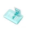 New Soap Rack No Drilling Wall Mounted Double Layer Soap Holder Soap Sponge Dish Bathroom Accessories Soap Dishes Self Adhesive