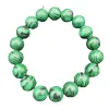 Braccialetto di perle di malachite da 8 mmbracciali elastici di pietre preziose di malachite