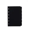 Frosted PP Baffle 6 Gaten Flipchart Binnen Divider Transparant A5/A6 Zwart Handboek Vervanging Core Separator Pagina