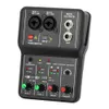 MATÉRIAL Q12 AUDIO INTERFACE CARTE SON avec moniteur Console de mixage pour l'enregistrement de studio chantant ordinateur PC 48V Phantom Power