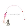 Cat Toys Pet Teaser Toy Wire Danger Wand Feather Plush Fish Caterpillar Interactive Fun Ovar Spela JK2012ph Drop Delivery Ho DHWA2