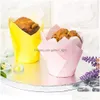 Punta per cupcake Pirottini Carta pergamena Fodera per muffin Involucri per matrimoni Compleanni Docce per bambini Festa Xbjk2203 Drop Delivery Home Dhphk