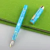 ペンジンハオ100樹脂噴水ペンペンf nib 0.5mmコンバーターインクペン美しいライティングペン