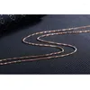 Chains Box Chain Necklace Ultrathin 1-1.2 MM Wide Copper Alloy For Woman Pendants Accessioriss