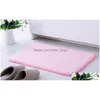 Tapis Textiles 40X60Cm Tapis De Bain Tapis De Salle De Bains Tapis D'absorption D'eau Shaggy Mousse À Mémoire Sol De Cuisine Ph1 Drop Delivery Home Garden Dhupj