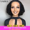 Perucas Sintéticas Brasileiro Kinky Curly Headband Peruca de Cabelo Humano 830 Polegada Sem Cola para Mulheres Fácil de Usar 180% Yarra 230629