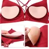 Breast Pad 2Pcs1Pair Invisible Heart Silicone Bra Swimsuit Bikini Paste Small Bust Thicker Push Up Padding Selfadhesive Insert Pads 230628