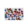 Kylmagneter Artificial 3D Butterfly Magnet Sticker Kylskåp Hemdekoration XB Drop Delivery Garden DHIQ7