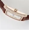 2023 dames vintage stijl temperament klein vierkant horloge gepersonaliseerde kleine pin creatieve riem quartz horloge