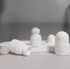 300pcs 30ml Plastic Roll On Bottles White Empty Roller Bottle 30cc Rol-on Ball Bottle Deodorant Perfume Lotion Light Container Personal Care SN4177