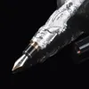 Stylos plume de luxe avancée stylo jinhao dragon chinois blanc avec école lourde noire