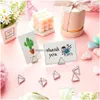 Party Decoration Place Card Holders Triangle Wedding Tabellnummer P O Stand Clips för Office Desk Name XBJK2206 Drop Delivery Home G Dhyeh