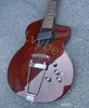 Rick Turner Model Lindsey Buckingham Burgundy Elektrische Gitaar Bruin Semi Hollow Body 24 Frets Maple Hals Abalone Dots Inlay