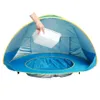 Tentes de jouet bébé tente de plage avec piscine Portable pliable abri solaire étanche intérieur extérieur Camping parasol tente de plage pour enfants enfants 230629
