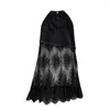 Skirts Korean Style Women Black Denim 2023 Summer High Waist Slim Tulles Splic Ripped Hole Long Female Skirt