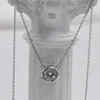 Śliczny design moissanite wisiorek Naszyjnik srebrny 925 2CT VVS1 8 mm okrągłe diamentowe naszyjniki