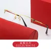 Wholesale of sunglasses New Half Business Women's Fashion Hanging Silk Mirror Leg Sunglasses Men's Optical Eyeglass Frame