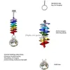 Decoração de festa 30 mm candelabro cristais bola prismas arco-íris octógono chacra suncatcher para presente enfeite de árvore de natal pendurado xb1 dh0z1