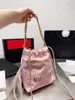 Sacs de créateurs Sac seau Mode Sac à bandoulière Sac à main Messenger Totes Sac seau Sacs à main métalliques Cadeau classique Cuir souple Fête de vacances Nouveau