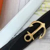 Belts belt 32MM man for woman belt designer ships anchor buckle belt designer real calfskin made of titanium steel goldplated customization belt birthday present 01