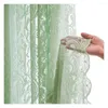 Curtain Window Gauze Fine Workmanship Romantic Solid Color 200x140cm Self-adhesive Lace Sheer Semi-shading