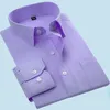 Camisas casuais masculinas outono camisa branca fina manga comprida roupas de trabalho de negócios azul polegadas roupas plus size ropa roupas para homens