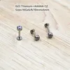 ネーブルベルボタンリングロット50PCS G23 16Gボディジュエリーピアスラウンド4mm CZリップラブレットスタッド耳ヘリックストラガス軟骨バー230628