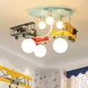 Ceiling Lights Pendant Children's Aircraft Lamps LED Creative Design Cartoon For Home Decor Kids Room Kindergarten Chandeliers