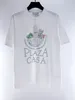 Homem verão designer t camisa das mulheres dos homens estilos de moda padrão de peixe manga hip hop das mulheres casuais manga curta casablanca