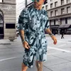 Men's Tracksuits Summer Camouflage Tracksuit Military Hunting Hiking Clothing Tactical Outdoor Street Style Short Sleeved T-shirt Set