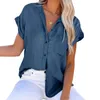 Blusas de mujer Camisas Sólido Casual Denim suelto para mujer 2023 Verano Vintage de gran tamaño y moda juvenil Top femenino 230629