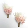 Fiori secchi Ortensia conservata in natura Mini bouquet di fiori Corpetto Accessori per matrimoni Decorazione rustica Invito per artigianato artistico fai da te