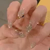 Fałszywe paznokcie pełna okładka paznokcie Odłączona manicure baletko mody dla kobiet dziewczyny