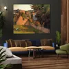 Figure Canvas Art Women Lollichon Field Paul Gauguin Paintings Handmade Modern Artwork House Decor