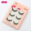 3 Pares 3D Imitation Mink Hair Cílios Nature Bushy Crossing Lashes Faixa Individual Cílios Grossos Cílios Falsos Ferramentas de Maquiagem Z0041