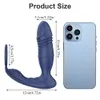 Bluetooth Thrusting Prostata App Control Vibrator Teleskopstimulator Männer Anal für schwule Paare