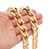 Ketten Mode 316L Edelstahl Silber/Gold Farbe Halskette Curb Link Kette Männer Halsband Männlich Weiblich Zubehör 7-40 zoll