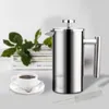 Ensembles de vaisselle Cafetière Presse française Machine à café expresso en acier inoxydable Haute qualité Double paroi isolée Cafetière à thé Pot 1000 ml 230628