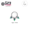 Navel Bell Button Rings G23 Hinged Segment Hoop Nose Ring Clicker Piercing Earring Mix Opal Labret Body Jewelry For Women Aned Men 230628