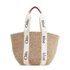 Designer-Tasche Mode-EinkaufstascheLuxusmarke gewebte Stroh-Strandtasche Frauen strickende Handtasche Super große weibliche Shopper-Sommer-Strand-Workin