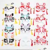 Partymasken Japanischer handbemalter Stil PVC-Katzenmaske Cosplay Maskerade Festival Ball Kabuki Kitsune Kostüm JK2009XB Drop Lieferung Dhksc