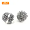 Microphones 2 pièces Beta58 Sm 58 Microphone Grille maille rotule poli Sier Microphone accessoires remplacement accessoire galvanoplastie